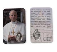 OVUNQUE PROTEGGIMI Image Plastique du Pape Léon XIV, Image de Prière, Petite Image avec Médaille du Pape Robert Francis Prevost, Carte Sainte., s, Plastique