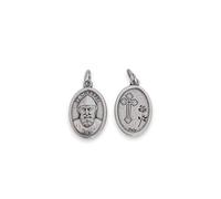 OVUNQUE PROTEGGIMI Médaille de Saint Charbel, Pendentif Ovale Religieux avec Bague, Saint Charbel Makhluf