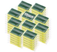Ovveroche Lot de 50 éponges emballées individuellement, anti-rayures, pour le nettoyage de la maison, de la vaisselle, de la cuisine, de l'appartement, de la voiture, du vélo