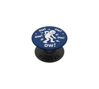 Ow Back Pain Humour Sciatique Mal Dos Corps Mal Drôle PopSockets PopGrip Adhésif
