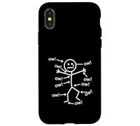 Ow Ow Ow Figure- Funny Chronic Pain Awareness Coque pour iPhone X/XS