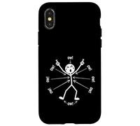 Ow Ow Ow Ow Stickman Figure Humorous Chronic Pain Awareness Coque pour iPhone X/XS