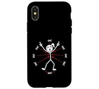 Ow Ow Ow Ow Stickman Figure Humorous Chronic Pain Awareness Coque pour iPhone X/XS