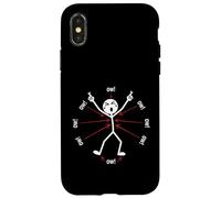 Ow Ow Ow Ow Stickman Figure Humorous Chronic Pain Awareness Coque pour iPhone X/XS