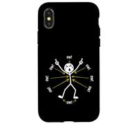 Ow Ow Ow Ow Stickman Figure Humorous Chronic Pain Awareness Coque pour iPhone X/XS