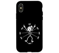 Ow Ow Ow Ow Stickman Figure Humorous Chronic Pain Awareness Coque pour iPhone X/XS