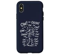 Ow Ow Ow Stick Man Figure Funny Chronic Pain Humour Meme 1 Coque pour iPhone X/XS