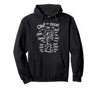 Ow Ow Ow Stick Man Figure Funny Chronic Pain Humour Meme 1 Sweat à Capuche