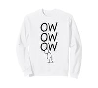 Ow Ow Ow Stick Man Figure Funny Chronic Pain Humour Meme 10 Sweatshirt