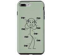Ow Ow Stick Character Figure Humor Chronic Pain Awareness Coque pour iPhone 7 Plus/8 Plus