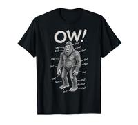 Ow Personnage Bigfoot Drôle Douleur Chronique T-Shirt