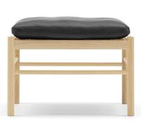 OW149F Colonial Footstool Carl Hansen & Søn chêne huile blanche - cuir Thor 301 - 5714413611115