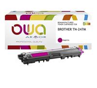 Owa & Armor Toner Compatible à La Marque Brother TN247M Magenta, Haute Capacité