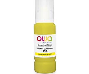 OWA Bouteille d'encre compatible EPSON 104 - K46027OW - Jaune