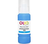 OWA Bouteille d'encre compatible EPSON 113 - K46046OW - Cyan