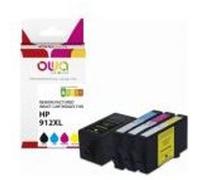 OWA - Pack de 4 - jaune, noir, cyan, magenta - compatible - boîte de suspension - remanufacturé - cartouche d'encre (alternative pour : HP 912XL) - pour HP Officejet Pro 8023, 8024, 8025 G