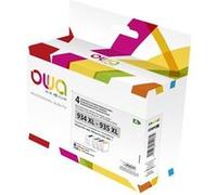 OWA - Pack de 4 - noir, jaune, cyan, magenta - compatible - remanufacturé - cartouche d'encre (alternative pour : HP 934XL, HP 935XL) - pour HP