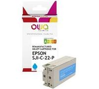 OWA - Pack de 6 - 33 ml - Capacité Extra - cyan - compatible - boîte de suspension - remanufacturé - cartouche d'encre (alternative pour : Epson SJIC22P(C)) - pour Epson ColorWorks TM-C3500 G