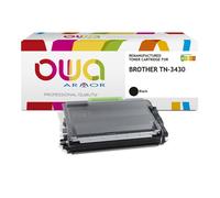 Toner Owa compatible Brother TN3430 noir pour imprimante laser