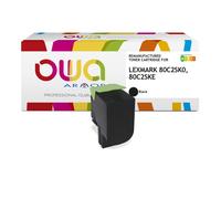 OWA Toner compatible cartouche Laser LEXMARK 802SK - 80C2SK0 - K15649OW - 2500 pages -Noir