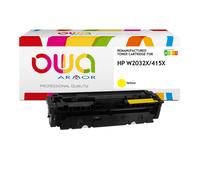 OWA Toner Compatible Laser HP 415X - W2032X - K18648OW - Jaune