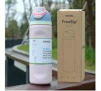 owala Bouteille à eau isolée en acier inoxydable Owala avec paille - Modèle original, sans BPA