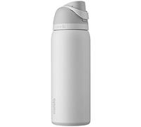 Owala FreeSip Bouteille d'eau isotherme en acier inoxydable avec paille, sans BPA, idéale pour les voyages, 946 ml, guimauve timide