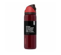 Owala Freesip Gourde Isotherme 24 oz 710 ml - Burgundy Bay - Acier Inoxydable - Paille Intégrée - Bouchon Etanche