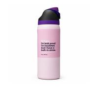 Owala Freesip Gourde Isotherme 24 oz 710 ml - Can u see me - Acier Inoxydable - Paille Intégrée - Bouchon Etanche