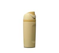 Owala FreeSip gourde isotherme en inox avec paille et couvercle, 473 ml - sans BPA, garde frais pendant 24 heures pour le sport et les voyages, Butter Half
