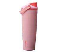 Owala FreeSip Sway gourde isotherme en acier inoxydable, avec bec 2-en-1, 1185ml, paille intégrée et poignée arceau, conçue pour les voyages, l’école et le sport, sans BPA, étanche, Angel Food Cake