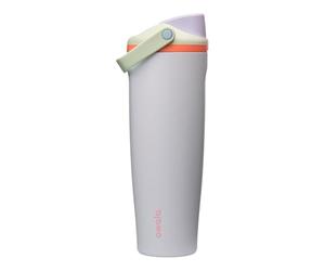Owala FreeSip Sway gourde isotherme en acier inoxydable, avec bec 2-en-1, 1185ml, paille intégrée et poignée arceau, conçue pour les voyages, l’école et le sport, sans BPA, étanche, Beach House