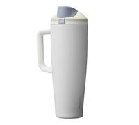 Owala FreeSip Tumbler, gobelet isotherme en acier inoxydable avec paille intégrée et poignée latérale, 1185ml, pour les voyages, le travail, l’école et le sport, sans BPA, Iced Breeze
