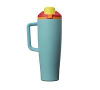 Owala FreeSip Tumbler, gobelet isotherme en acier inoxydable avec paille intégrée et poignée latérale, 1185ml, pour les voyages, le travail, l’école et le sport, sans BPA, Summer Sweetness