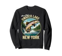 Owasco Lake Fishing - New York Finger Lakes Truite Sweatshirt