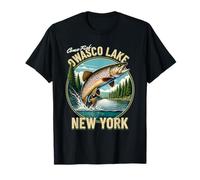 Owasco Lake Fishing - New York Finger Lakes Truite T-Shirt