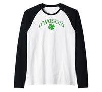O'WASTED Funny Irish Drinking Meme St Patrick Day Manche Raglan