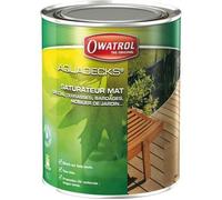 OWATROL AQUADECKS Saturateur Mat à l'Eau pour Protection Bois Exotiques Extérieurs Teck Ipé Bangkiraï Acacia Maçaranduba Saturateur