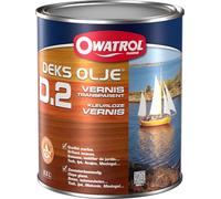 OWATROL Vernis Bois D2 – Brillant dur marine pour bois extérieurs neufs & anciens – 2,5 L