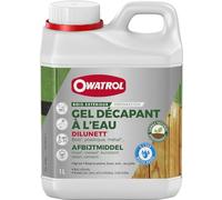 OWATROL - DILUNETT - Décapant Gélifié à l'Eau pour Bois Métal et PVC - Surfaces Extérieurs - 1 L