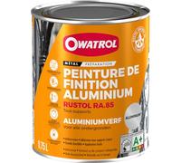 OWATROL Peinture Rustol Alu RA.85 - Finition aluminium brillant durable tous supports 0,75 L