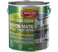 Owatrol Solid Color Stain Finition deco mate opaque tous bois 2,5 L Rouge Suédois