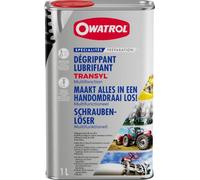 OWATROL-TRANSYL® - Dégrippant et Lubrifiant Multifonction - 1L | Dégrippant serrure et mécanismes rouillés - Dissout les résidus, lubrifie les assemblages - Action rapide en profondeur