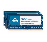 OWC 64 Go (4 x 16 Go) 2666 MHz DDR4 PC4-21300 So-DIMM 260 Broches, Mise à Niveau de la mémoire (OWC2666DDR4S64S), pour 2019 iMac 27 Pouces (iMac19,1) et Ordinateurs Portables PC