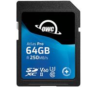 OWC Atlas Pro SDXC UHS-II V60 Media Card, Carte mémoire économique et de qualité supérieure pour Les Photos Les Plus courantes et Les utilisations de Capture vidéo jusqu'à 4K - 64 Go