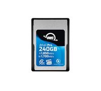 OWC Carte mémoire Atlas Pro Cfexpress 4.0 Type A Haute Performance 240 Go de qualité Professionnelle, jusqu'à 1850 Mo/s en Lecture et 1700 Mo/s en écriture