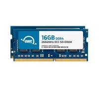 OWC Mémoire RAM DDR4 32 Go (2 x 16 Go) compatible avec Synology DiskStation DS723+ et DS923+ NAS System 2666MHz PC4-21300 CL19 ECC Unbuffered SODIMM 2Rx8 1,2 V