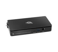 OWC Station d'accueil Thunderbolt 5 avec double 10GbE + 2,5 GbE, 3 ports Thunderbolt, 4 ports USB 10 Gb/s - Station d'accueil Pro pour NAS, AV, NDI, Dante, Mac/PC - Prise en charge 3 écrans 8 K, 90 W