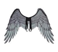 Owddddtnxc Angel Wing 41, 3x29, 5 Pouces Aile Noire Halloween Black Angel Costume Non tissé Cosplay pour Adultes Carnival Halloween Costume Cosplay