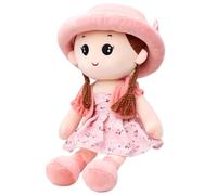 Owddddtnxc Baby Doll 14'' Hugging Ragdoll Lifelike Embroidered Plush Baby Doll Interactive Toy with Removable Clothes & Hat Birthday Gift for GirlsBaby